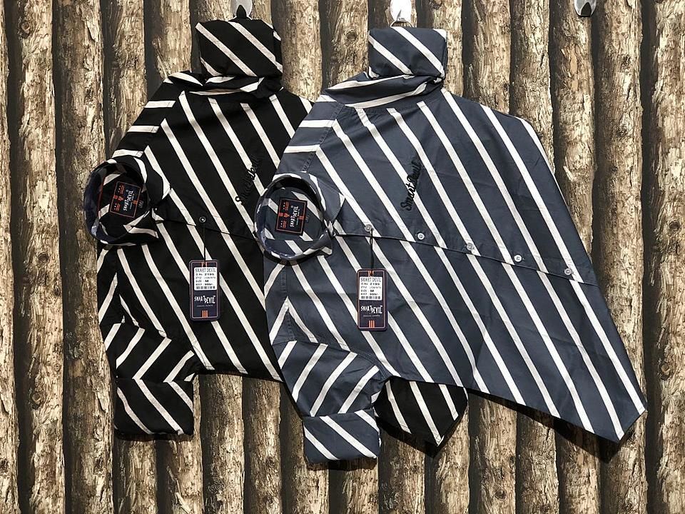 Smart Devil Lycra Stripes Causal Shirt For Men uploaded by SP Enterprise  on 6/6/2020