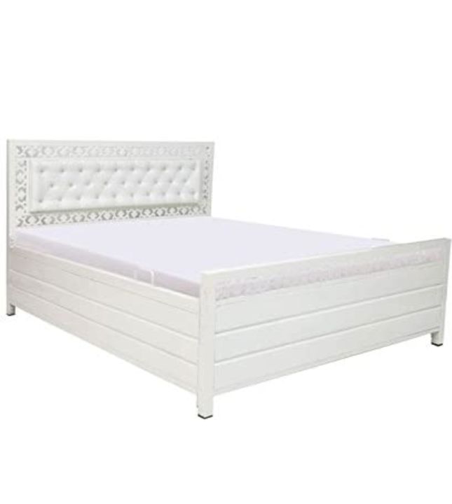 METAL BOXBED DAIMOND DESIGN HYDRAULIC STORAGE IVORY COATING uploaded by DESIRE BED MANUFACTURER on 12/6/2021