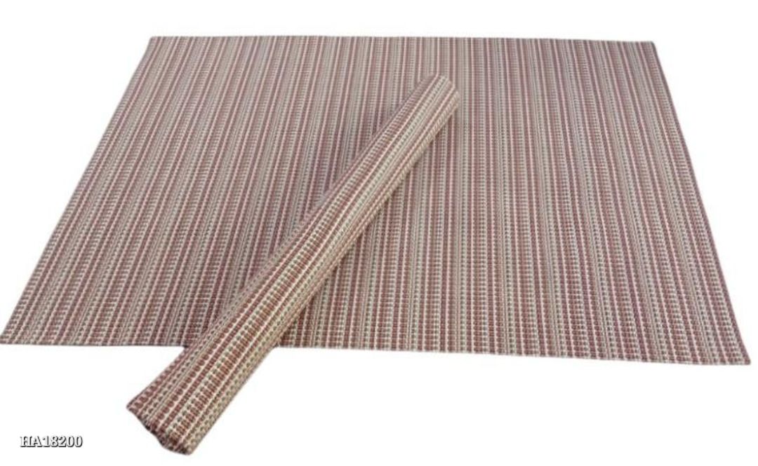 Post image *reversible dining mat*

🎊  *NEW ARRIVALS* 🎊 

🎗️ *REVERSIBLE DINING MAT* 🎗

        *SET OF 6 PIECES*  

🔴 *Size* - 12X18 Inches
🔴 *Material* - PVC
🔴 *Weight* - 700 Gram

shipping charges 🚛

❌❌No COD❌❌