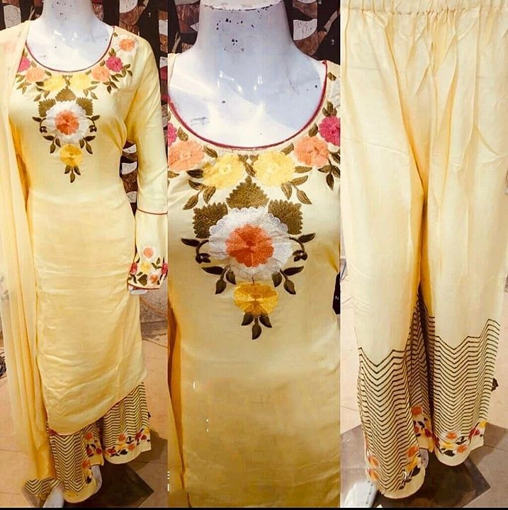 Fabulous & embroidered kurta with Plazo uploaded by business on 6/6/2020
