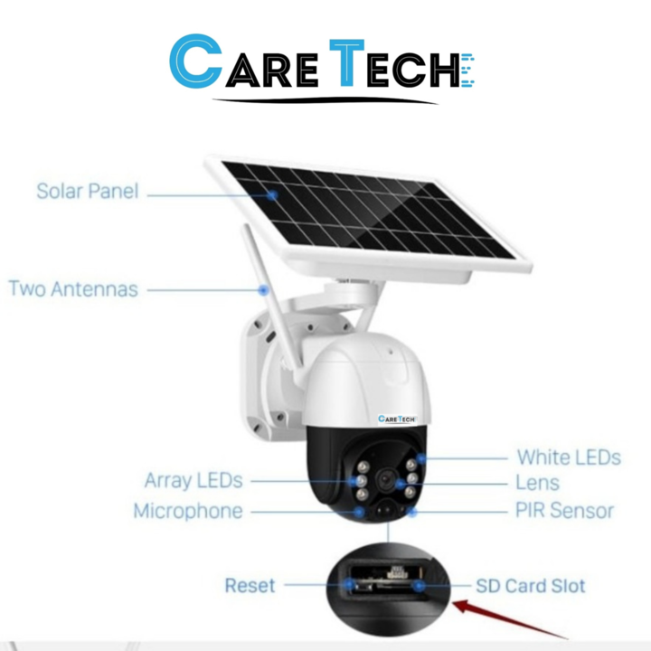 Caretech 4G solar cctv camera  uploaded by business on 12/6/2021