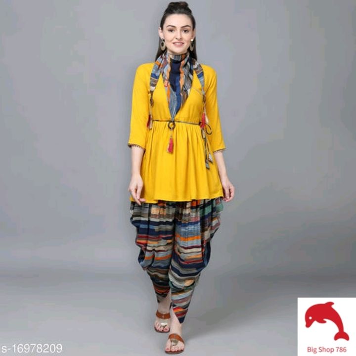 Catalog Name:*Charvi Fashionable Women Kurta Sets*
Kurta Fabric: Rayon
Bottomwear Fabric: Rayon
Fabr uploaded by Mehrwan collection on 12/6/2021