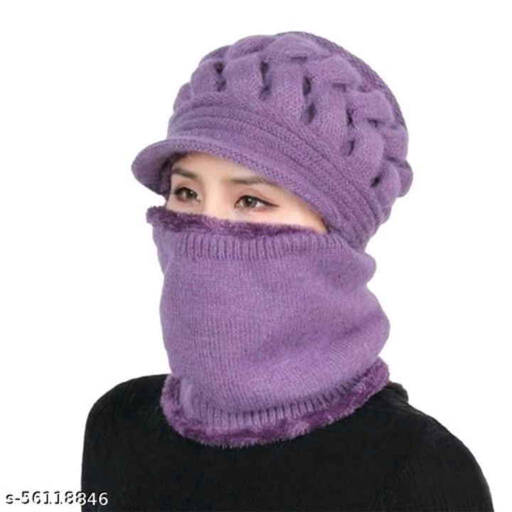 Post image Catalog Name:*Alluring Women Caps*Material: WoolPattern: TexturedSize: LType: Cap With Face Cover/ Balaclava CapMultipack: 1
Dispatch: 2-3 DaysEasy Returns Available In Case Of Any Issue*Proof of Safe Delivery! Click to know on Safety Standards of Delivery Partners- https://ltl.sh/y_nZrAV3