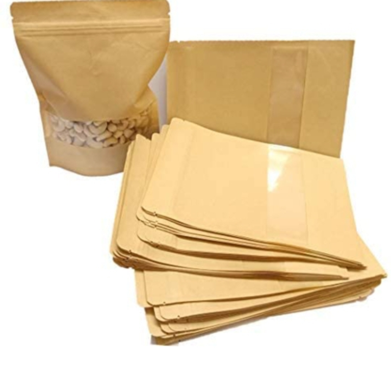 Kraft paper standing pouch uploaded by business on 12/7/2021