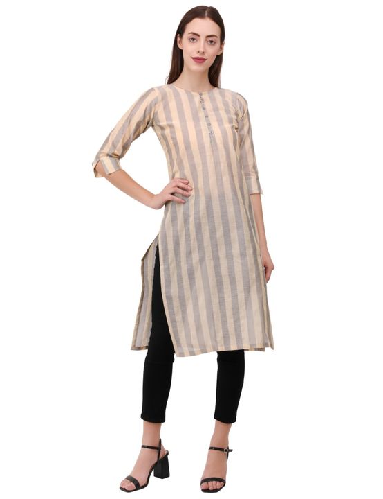 Off white Chanderi Kurti uploaded by business on 12/7/2021