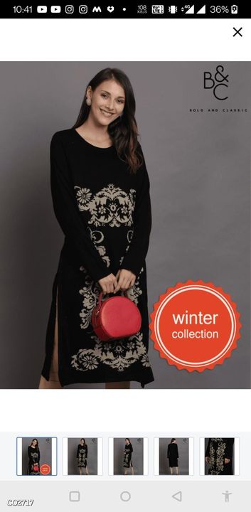 High quality winter Kurtis  uploaded by Clothing business on 12/7/2021