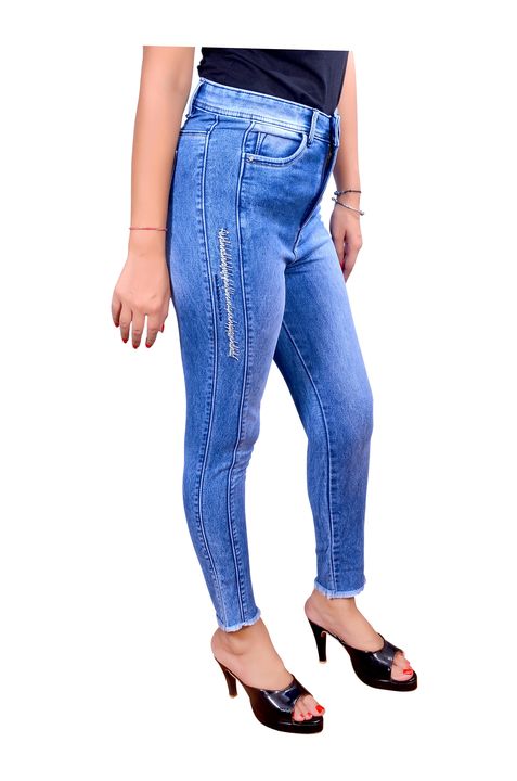 Blue jeans women uploaded by Sahil garments on 12/7/2021