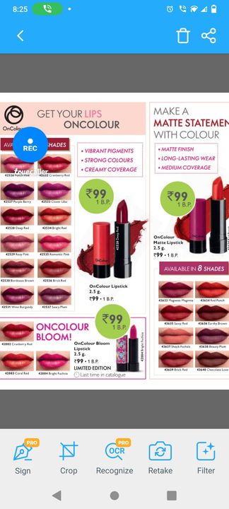 Post image Oriflame product lipstick RS 99 ma lipstick