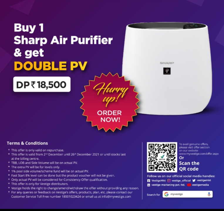 Post image Hello friends Agar kiseko ,,Air purifier ya Water purifier chaheyae to plz send ur no Good quality,best benefits,offer price available More information kliyae msg me .thank you 😊