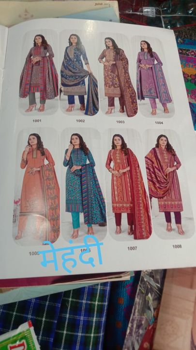 Post image Rs 675/- plus shippingMinimum order of 2 catalogue..
Pashmina Suits Top , Bottom, Duppatta