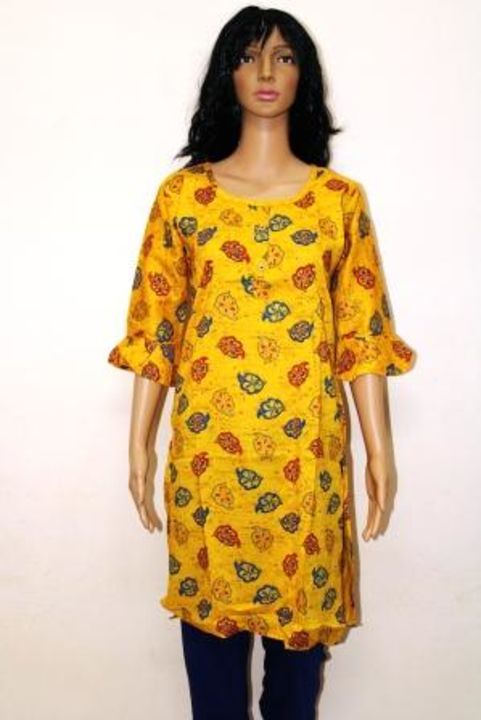 Post image Hey Everyone Check-Out My New Products...Yellow Printed Rayon Kurtis 👗Orange Printed Rayon Kurtis 👗Sizes Available L &amp; XL..For More Details Contact me..