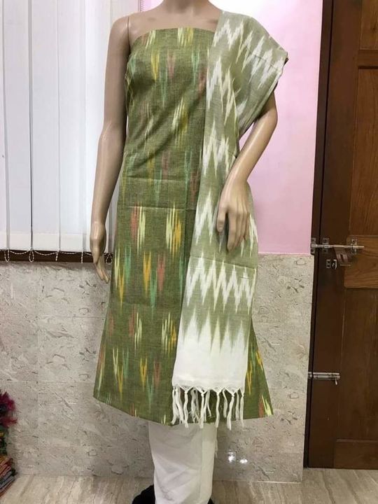 Cotton ikkat uploaded by Lucky textile suit sarees on 12/8/2021