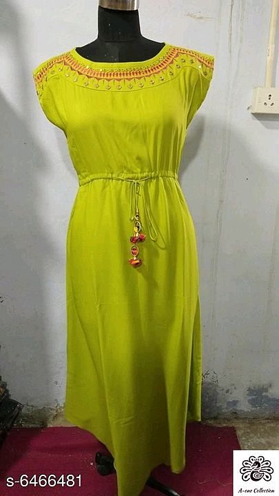 Rayon Kurti set uploaded by A-One Collection on 9/24/2020