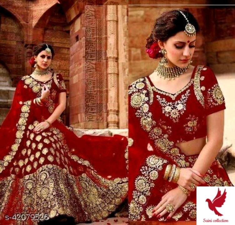 Heavy embroidered lehenga choli  uploaded by Yummy collection on 12/8/2021