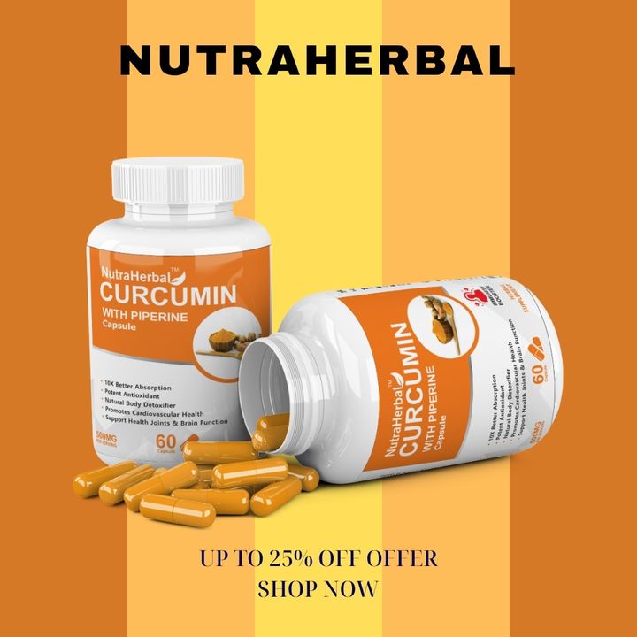 Nutraherbal Curcumin Extract capsule uploaded by Jiya marketing and traders on 12/8/2021