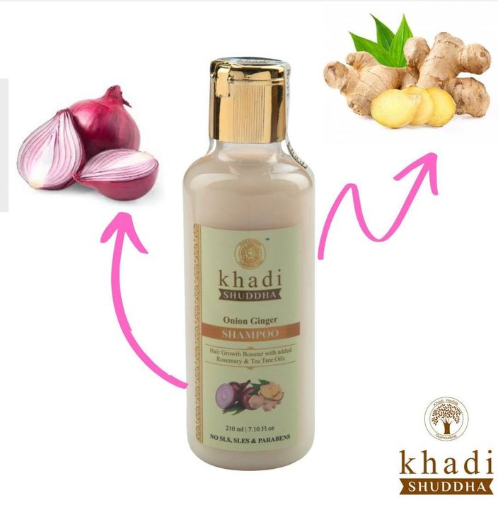 Shuddha khadi Onion ginger shampoo uploaded by Khadi cosmetic products Distubutors on 12/8/2021