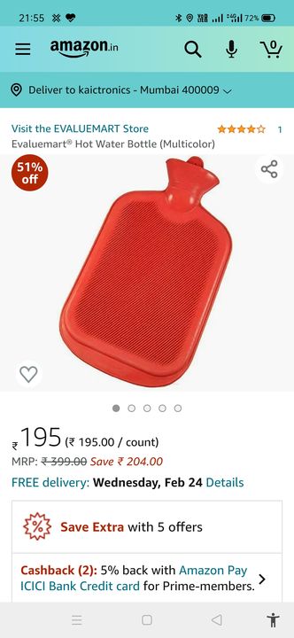  Hot Water Bottle (Multicolor uploaded by Kaira home and kitchen on 12/8/2021