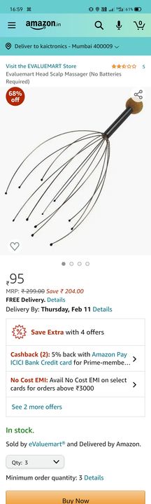 Head massager uploaded by Kaira home and kitchen on 12/8/2021