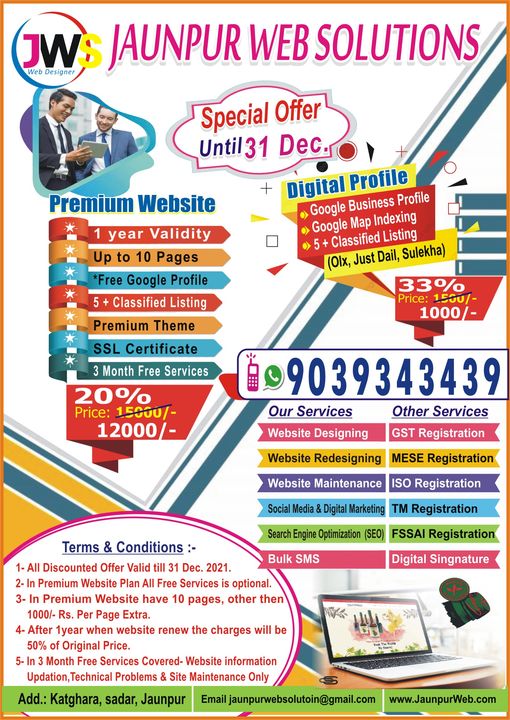 Post image Get Own Business Website &amp; Be Professional Business Man 🤝🤝😀