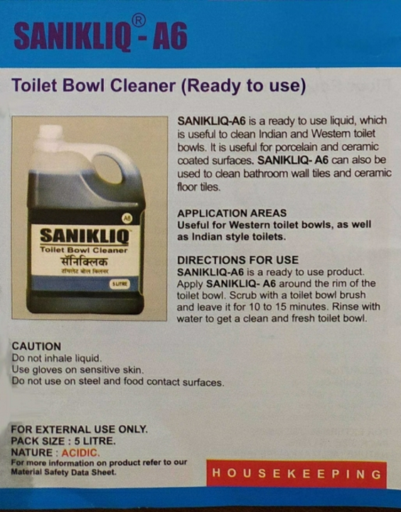 Alpha Sanikliq Toilet Cleaner  uploaded by Okhil Tech Solutions Pvt Limited on 12/8/2021