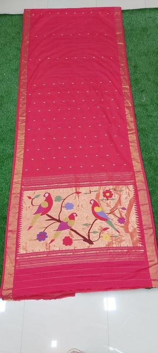 Cotton paithani uploaded by business on 12/9/2021