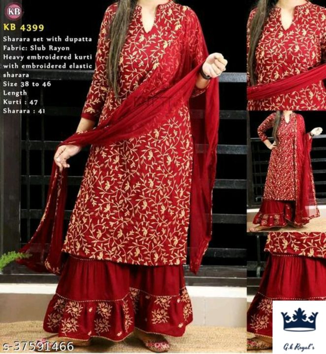 Palazzo with dupatta set uploaded by business on 12/9/2021
