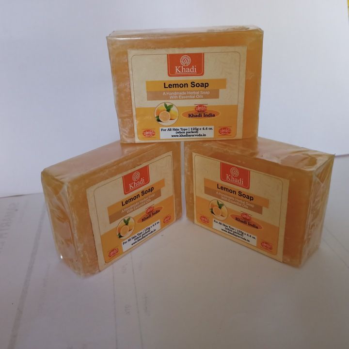 Khadi lemon soap (pack of 3) uploaded by business on 12/9/2021