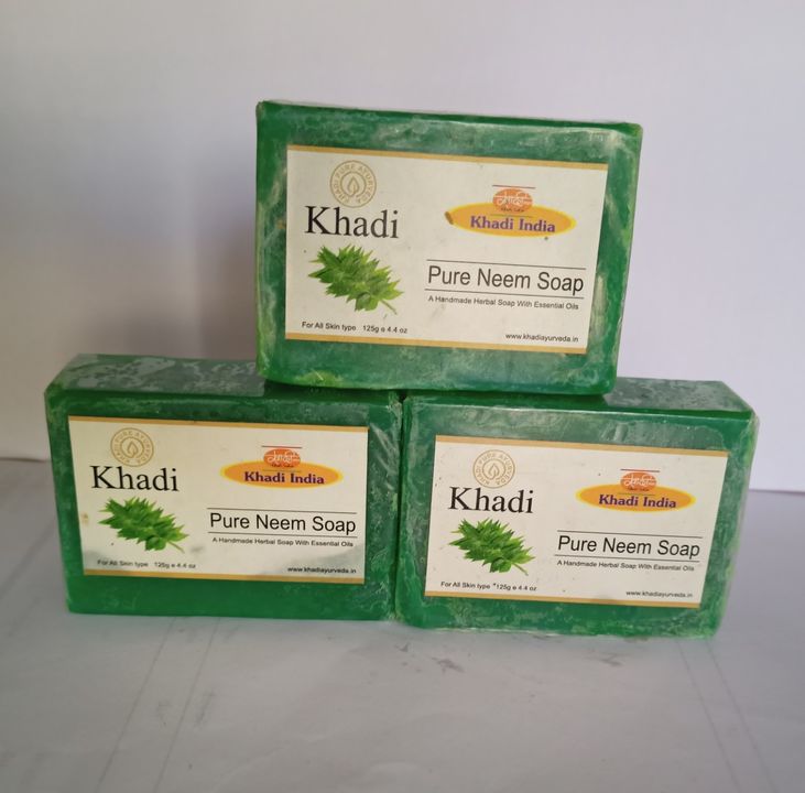 Khadi pure Neem soap (pack of 3) uploaded by business on 12/9/2021