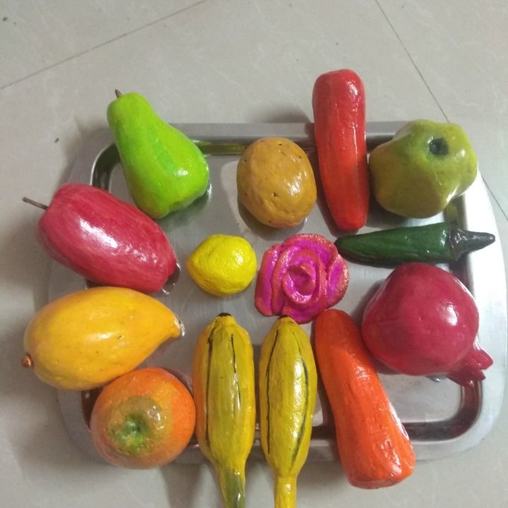Artificial fruits and vegetables uploaded by Meenu's arts & crafts on 12/9/2021