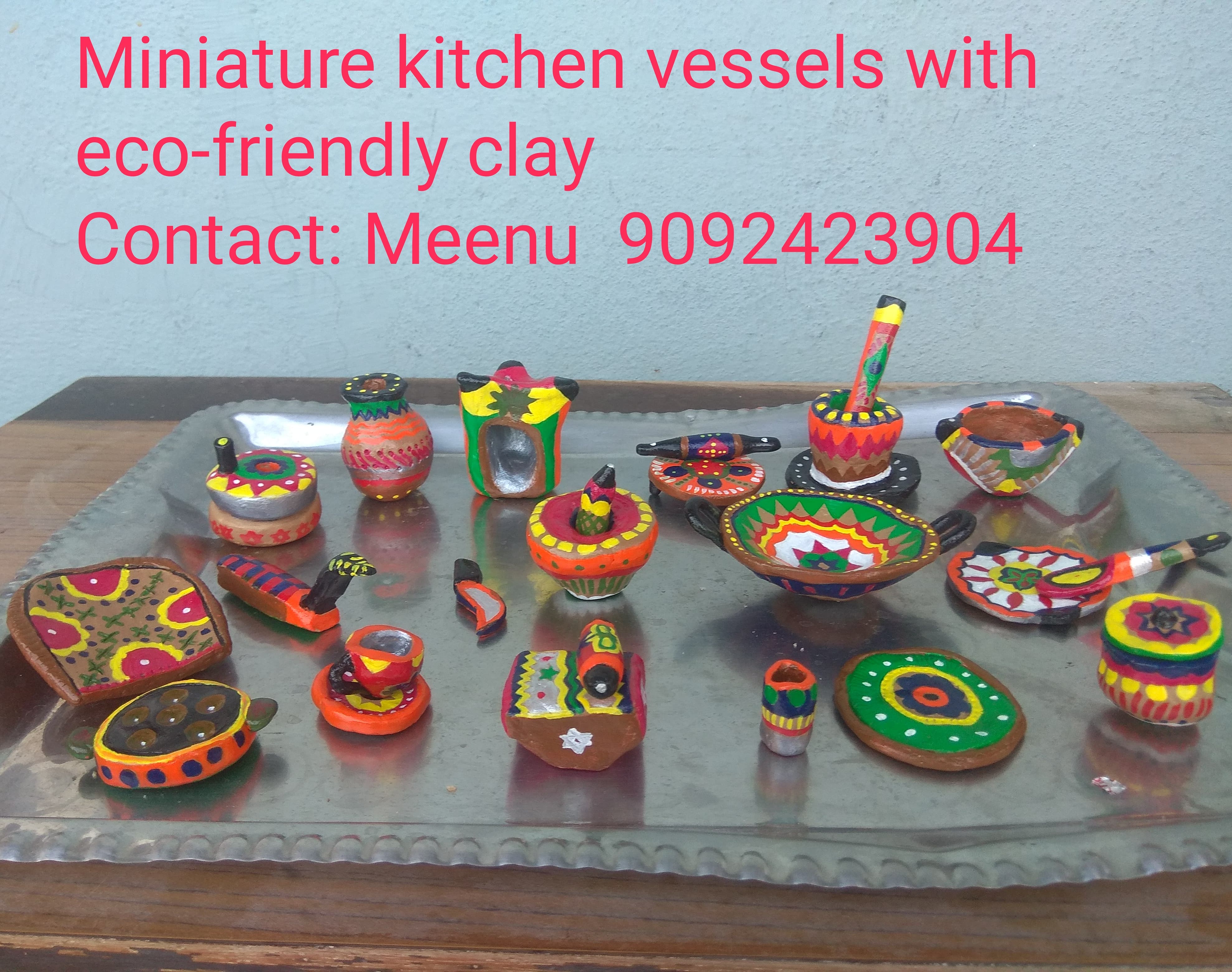 Miniature kitchen set uploaded by Meenu's arts & crafts on 12/9/2021