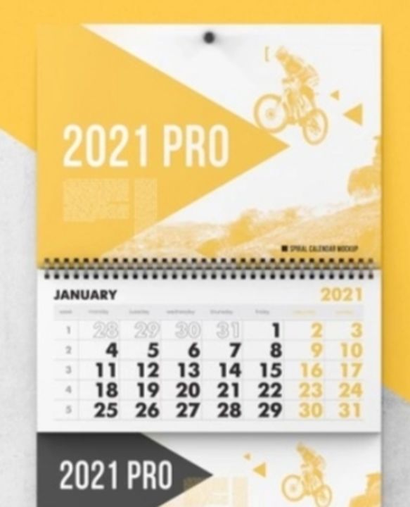 Wall calendar 1 part uploaded by MOONLIGHTBOOKBINDER on 12/9/2021