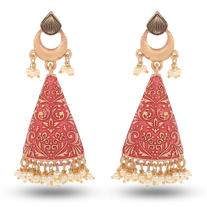 Traditional Indian Design Antique long earrings uploaded by Khushi Creation on 12/10/2021