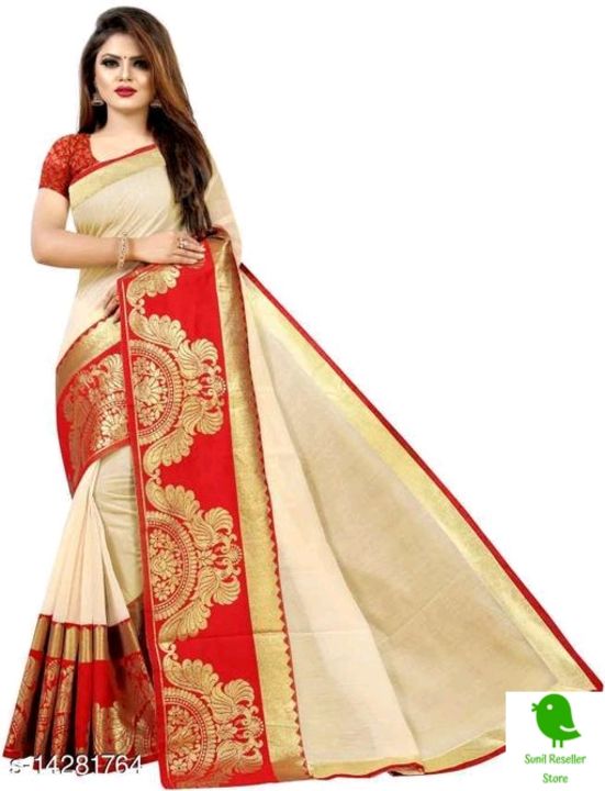 Abhisarika Refined Sarees
Saree Fabric: Chanderi Cotton
Blouse: Running uploaded by Sandhya reseller Store on 12/10/2021