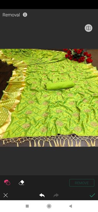  Elegant Embroidered Silk Saree With Tassels
 uploaded by SriCharani Fashion World on 12/10/2021