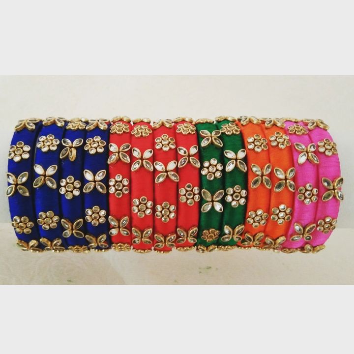Silk thread bangles uploaded by business on 12/10/2021