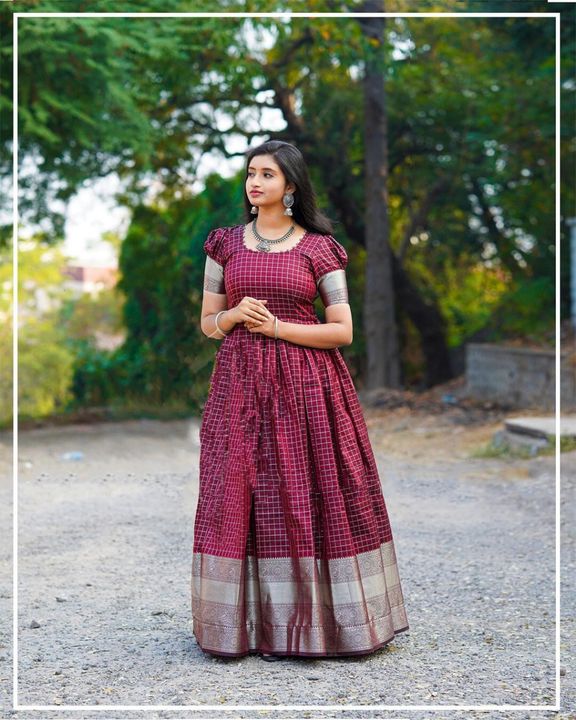 Banarasi silk gown uploaded by Sanvi Fashion hub on 12/10/2021