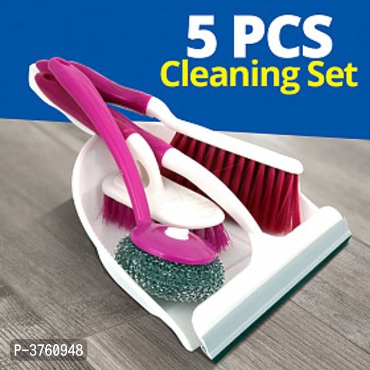 *Set of 5 pcs Broom Brush Set with Dustpan and Wiper Cleaning Set for Home Office and Car  uploaded by Shop Online Buy now Low prices🛍️💸 on 12/10/2021