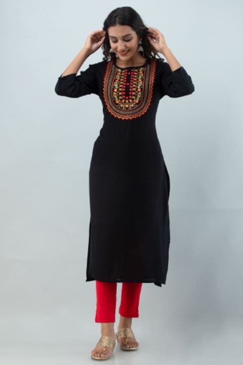 Embroidery kurti uploaded by business on 12/10/2021