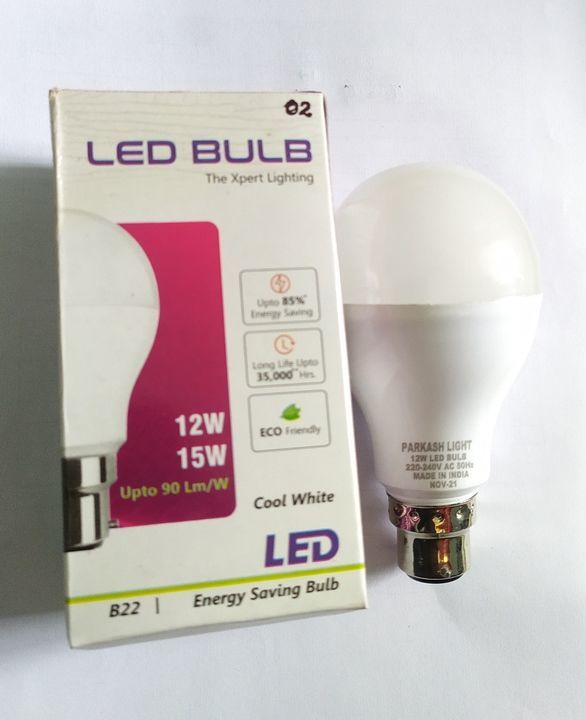 12 watt LED Bulb uploaded by Prakash Lights on 12/10/2021