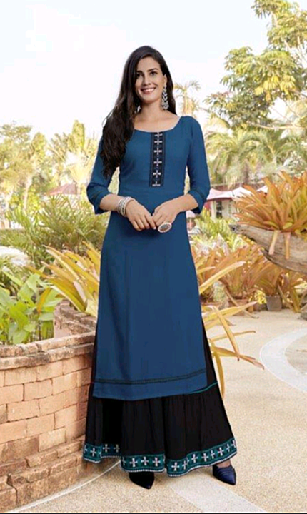 New Embroidered Cotton Palazzo Set uploaded by Sen Fashion  on 9/24/2020