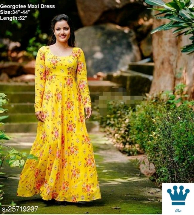 Heavy Georgette Gowns uploaded by Rudra Collection on 12/11/2021