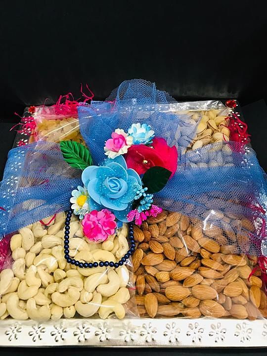 1kg dryfruit platter with beautiful colors uploaded by business on 9/24/2020