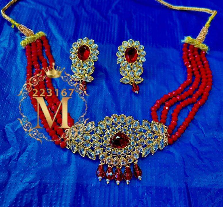 Post image heavy quality moti set with earings