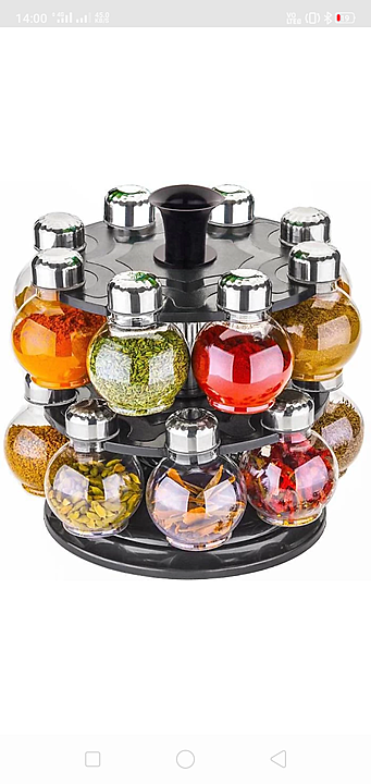 New 16 PC's 360 Revolving Spice Masala Rack  uploaded by BLUEWHALE KITCHENWARE on 9/24/2020