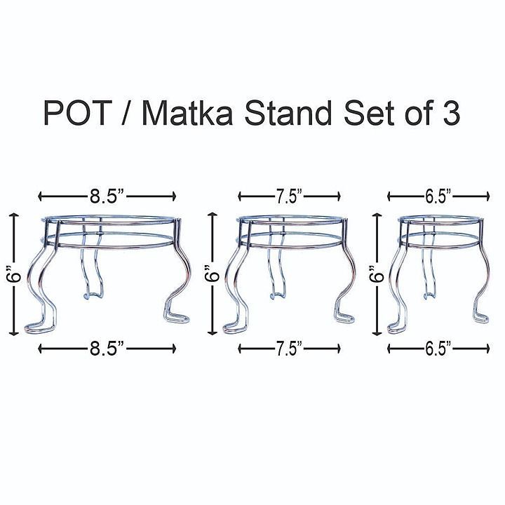 Pot Stand set of 3 uploaded by Prabhed Buy world opc Pvt Ltd on 9/24/2020