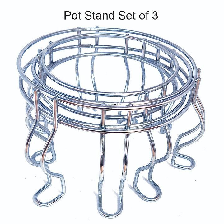 Pot Stand set of 3 uploaded by Prabhed Buy world opc Pvt Ltd on 9/24/2020