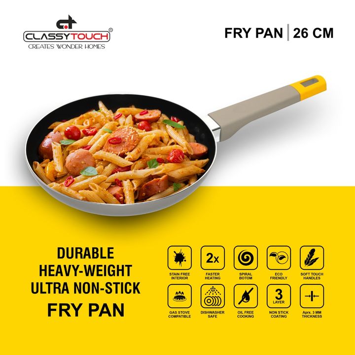 Non-Stick Fry Pan - 26cm - 1702 uploaded by CLASSY TOUCH INTERNATIONAL PVT LTD on 12/11/2021