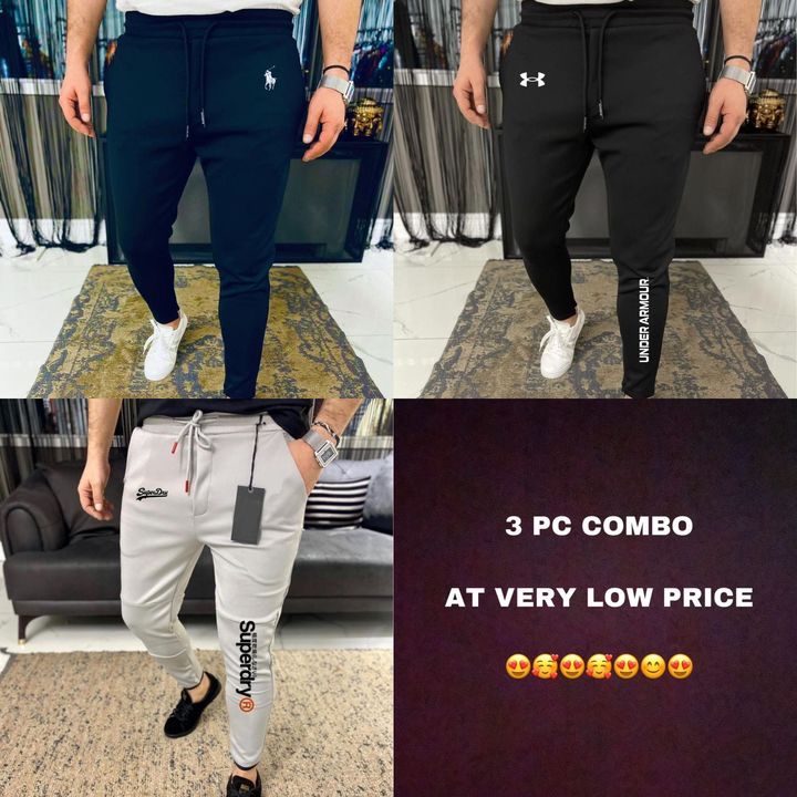 Mens Track pants combo of 3 uploaded by business on 12/11/2021