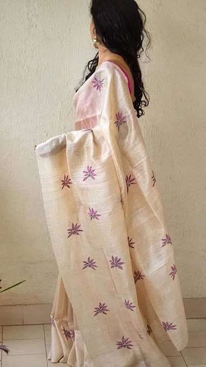 Post image Hey! Checkout my new collection called Ghicha silk saree with embroidery.