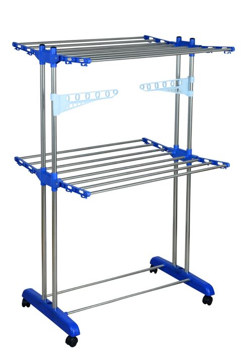Post image Mega Stainless Steel Cloth Drying Stand is designed for your Requirements. Base Length is 19 Inches and Width of  Stand is 30 Inches. Due to its size , One can able to dry more clothes.  It is Suitable for all types of Weather. Also for Usages of Indoor and Outdoor..